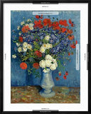 ART.COM Wall Giclee Print Still Life: Vase with Cornflowers and Poppies, 1887...