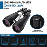 Barska Gladiator Zoom Binoculars with Tripod Adaptor for Astronomy, Birding, ...