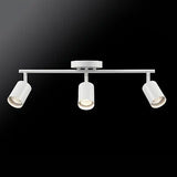 Globe Electric 64000092 21" 3-Light Track Lighting, Matte White, Pivoting Sha...