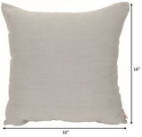 Outdoor/Indoor Sunbrella Set of 2 Toss Pillow 16 inch Square Spectrum Dove, G...