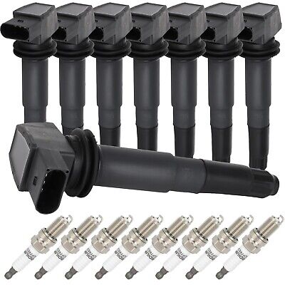 ECCPP UF513 8 ignition coils with 8 iridium Spark Plugs for Porsche 2003 2004...