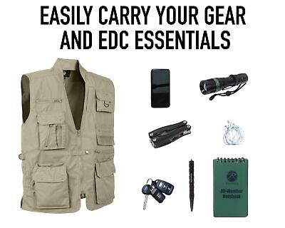 Rothco Conceal-Ops Plainclothes Vest - Ultimate Everyday Carry Utility Black