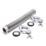 SS304 KF25Vacuum Corrugated Bellows Hose Set Length 750mm Stainless Steel 304...