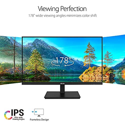 ASUS 23.8”1080P Monitor(VA24DQSB)-Full 12.8" x 21.3" x 2.1", BLACK