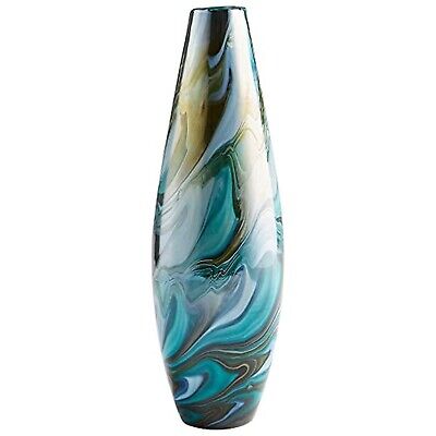 Cyan Design Medium Chalcedony Vase Vases & Planters Blue