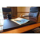 Dacasso Classic Black Leather 17" x 14" Luxury Conference Table Pad - Leather...