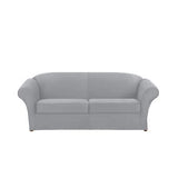 SureFit Ultimate Stretch Suede 3 Piece Box Sofa Slipcover in Light Gray