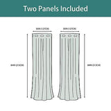 LORDTEX Linen Look Textured Blackout Curtains with Thermal Insulated Liner - ...