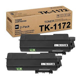 TK1172 TK-1172 Black Toner Cartridge: 2-Pack TK1172 Toner Cartridge (7500 Pag...