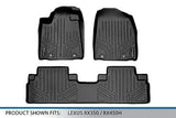 MAXLINER Custom Fit Floor Mats 2 Row Liner Set Black Compatible with 2013-201...