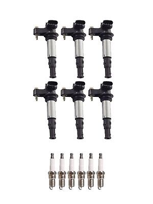 ENA Pack of 6 UF375 Ignition Coil 5263 Iridium Spark Plugs 2.8L 3.6L V6 2004-...