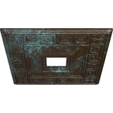 Ekena Millwork CM18ERBBS Eris Ceiling Medallion, 18"W x 18"H x 3 1/2"ID x 1 1...