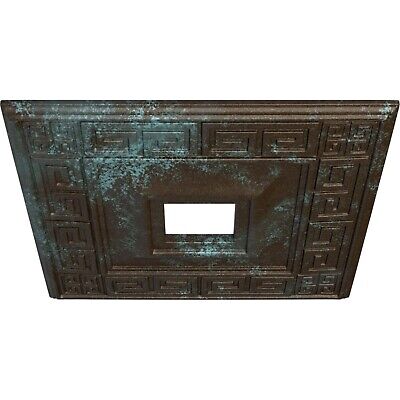 Ekena Millwork CM18ERBBS Eris Ceiling Medallion, 18"W x 18"H x 3 1/2"ID x 1 1...