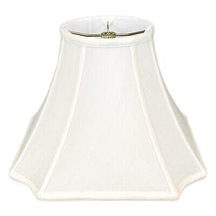 Royal Designs Square Inverted Cut Corner Basic Lamp Shade, White, 9 x 20 x 14