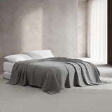 Calvin Klein - King Coverlet, Cotton Jacquard Bedding, Garment Washed Home De...