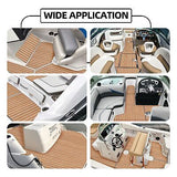 FOCEAN Boat Flooring EVA Foam Boat Decking Faux Teak Marine Flooring Boat Mat...