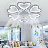 22.8 Inch Modern Ceiling Fan with Lights Remote Control, 6 Speed 3 Color Dimm...