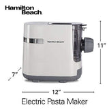 Hamilton Beach Electric Pasta Maker & Noodle Machine with 7 Molds for Spaghet...