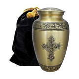 Gold Love of Christ Cremation Urn for Human Ashes Adult Female for Burial & H...