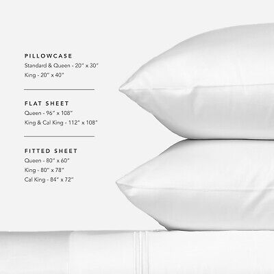 Fishers Finery 100% Egyptian Cotton Sheet Set, 4 Piece 400 Thread Count - Lux...