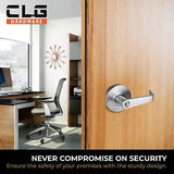 CLG HARDWARE Commercial Lever Door Lock - Heavy-Duty Locking Door Handle, Des...