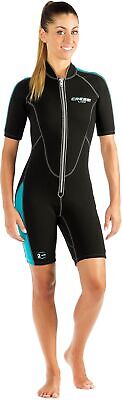 Women's Short Front Zip Wetsuit for Surfing, Snorkeling, Scuba Diving -Lido S...