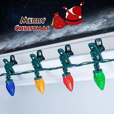 C9 LED Christmas Lights Outdoor, 66 Feet 100 LED Strawberry String Lights wit...