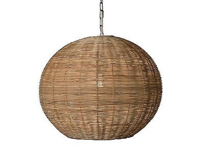 KOUBOO 1050103 Panay Wicker Ball Hanging Ceiling Lamp, One Size, Wheat