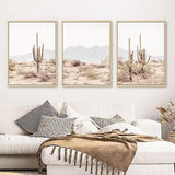 Sonoran Desert Landscape Wall Art Cactus Wall Art Decor Saguaro Cactus Pictur...