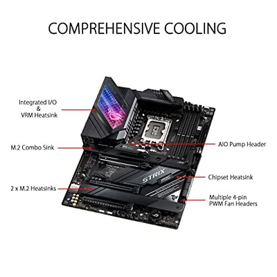 ASUS ROG Strix Z690-E Gaming WiFi 6E LGA 1700(Intel 12th Gen)ATX gaming...