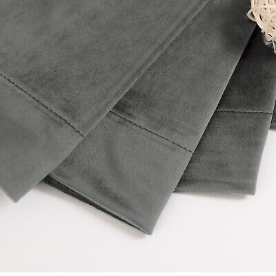 BGment Grey Velvet Curtains 120 Inches Long for Living Room, Thermal Insulate...