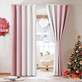 Ombre 100% Blackout Curtains 108 Inches Long 2 Panels for Nursery Bedroom Liv...