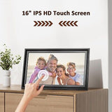 16 inch Large Digital Picture Frame WiFi Digital Photo Frame with 1280x800 IP...