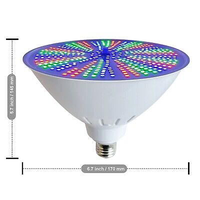 2023 Upgraded 50W Color LED Pool Light Bulb, 120V RGB Color Changing Pool Lig...