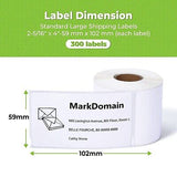 20 Rolls Paper Roll Replacement for Dymo 30256 Standard Large Shipping Labels...