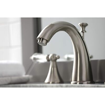 Kingston Brass KS2978WLL Widespread Lavatory Faucet With Crystal Lever Handle...