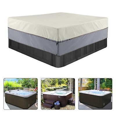 Waterproof Hot Tub Cover Outdoor Square SPA Hard Cover Protector 90 x 90 x 20...