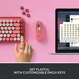 Logitech POP Mechanical Wireless Keyboard with Customizable Emoji Keys, Durab...