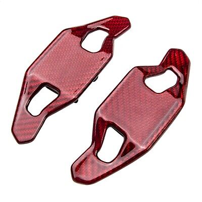 Steering Wheel Accessories Shift Paddle Shifter Extension Carbon fiber red co...