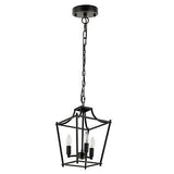 Lantern Pendant Light Black Pendant Light Fixtures 3-Light Black Lantern Pend...