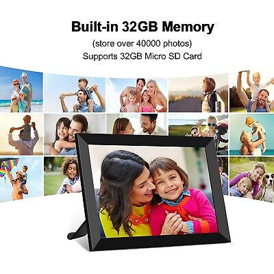 FRAMEO Digital Photo Frame, 10.1 Inch WiFi Digital Picture Frame with 1280x80...