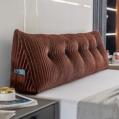 Large Triangular Headboard Wedge Bed Rest Reading Pillow Backrest Positioning...