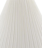 Aspen Creative 33166, Mushroom Pleated Traditional Off-White Spider Shade, 6-...