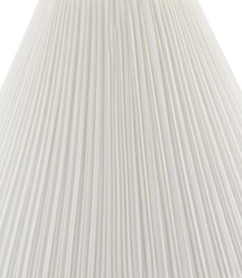 Aspen Creative 33166, Mushroom Pleated Traditional Off-White Spider Shade, 6-...