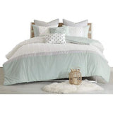 Urban Habitat Duvet Set 100% Cotton Jacquard, Tufts Accent, Shabby Chic All S...