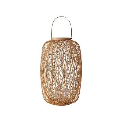 Bloomingville Decorative Bamboo Hand-Woven Lantern Candle Holder, Natural