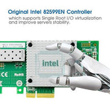 10Gb Network Card with Intel 82599EN Controller,Single SFP+ Port PCI X4 Expre...