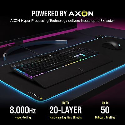 Corsair K70 RGB PRO Wired Mechanical Gaming Keyboard (CHERRY MX RGB Speed Swi...