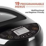 Elite Gourmet EBM8103B Programmable Bread Maker Machine 3 Loaf Sizes, 19 Menu...