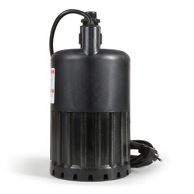 WA80UP Submersible Utility Pump, 1/2 HP, Black 0.5 HP